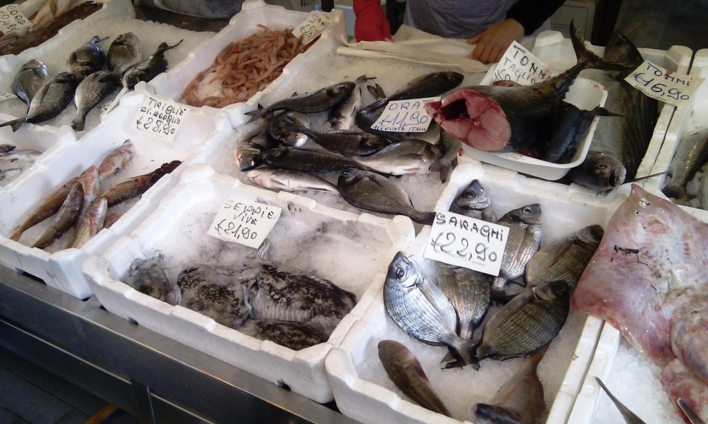 Na rybím trhu v Pozzuoli