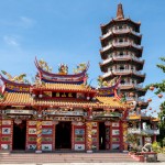 Pagoda Ling San ve městě Tuaran
