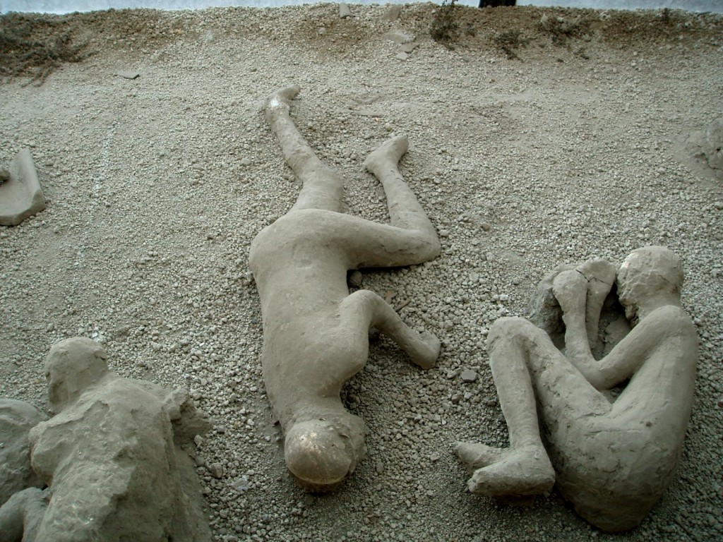 Zachovaná těla obyvatel Pompejí