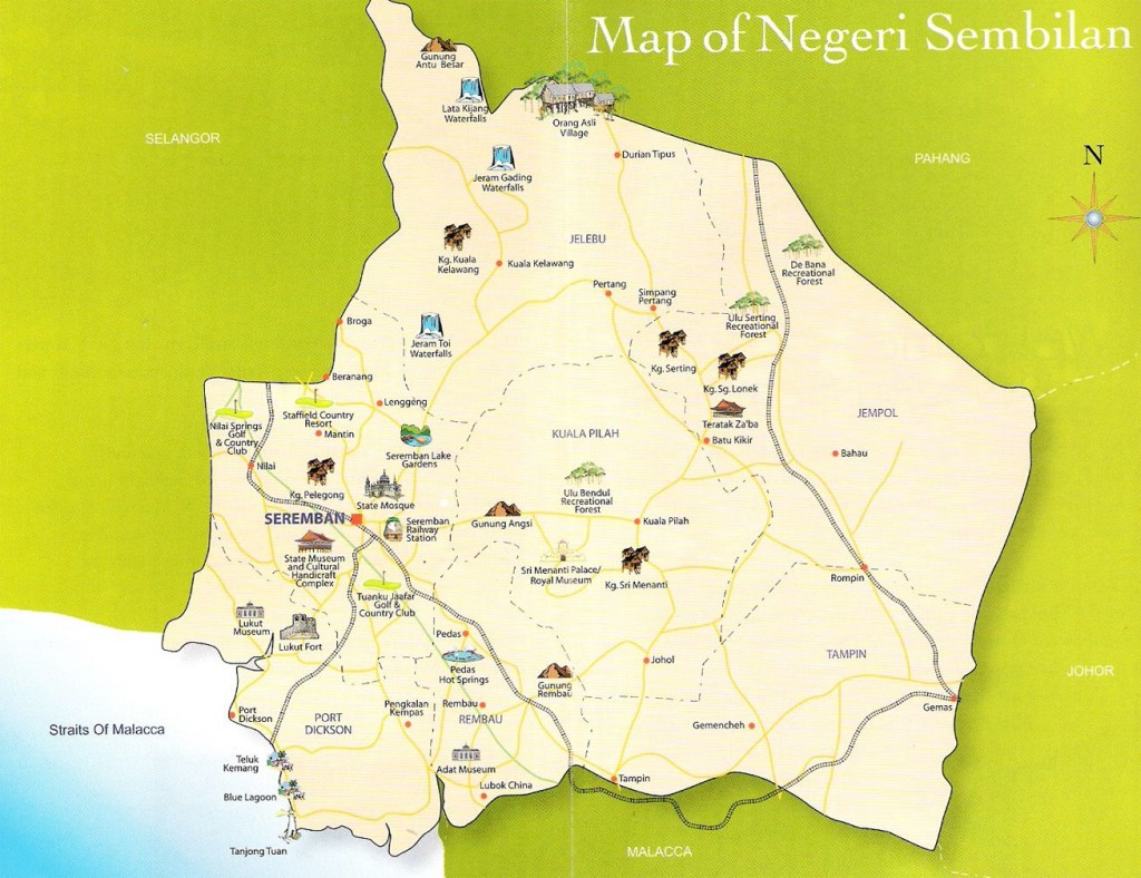Plánek státu Negeri Sembilan