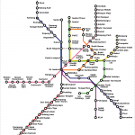 Kuala Lumpur - plánek metra