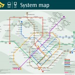 Singapur - plánek metra