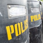Indonéská policie během nepokojů