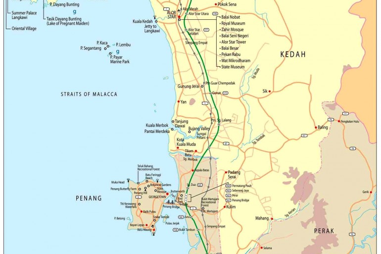 Mapa státu Perlis