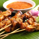 Satays - tradiční jídlo Malajsie