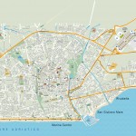 Mapa Rimini a okolí