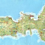Mapa ostrova Elba