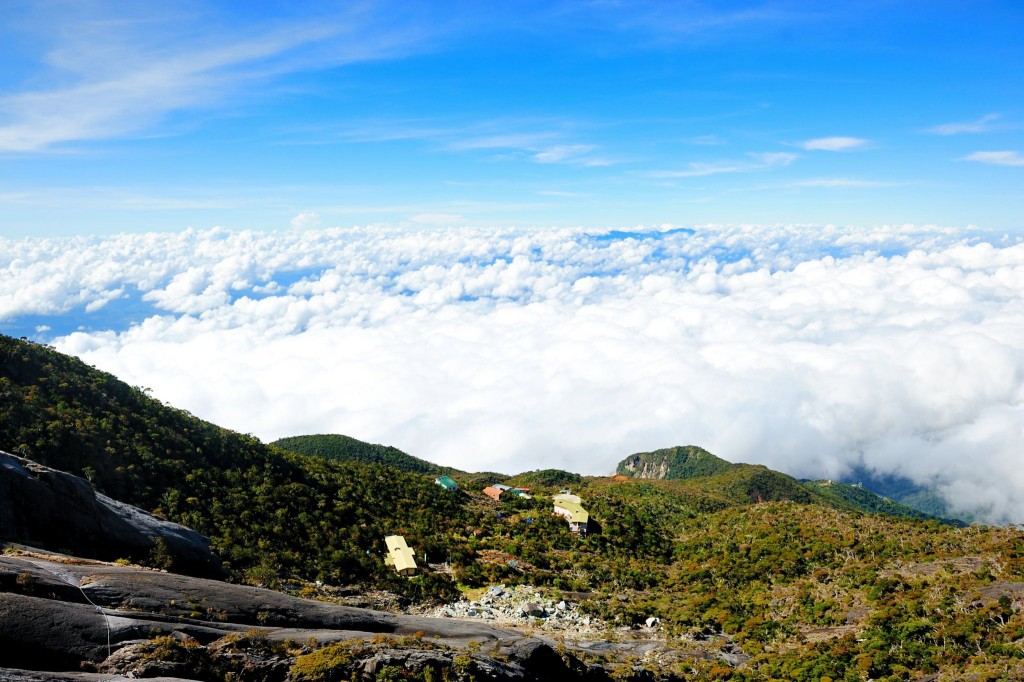 Výhled z Mt. Kinabalu