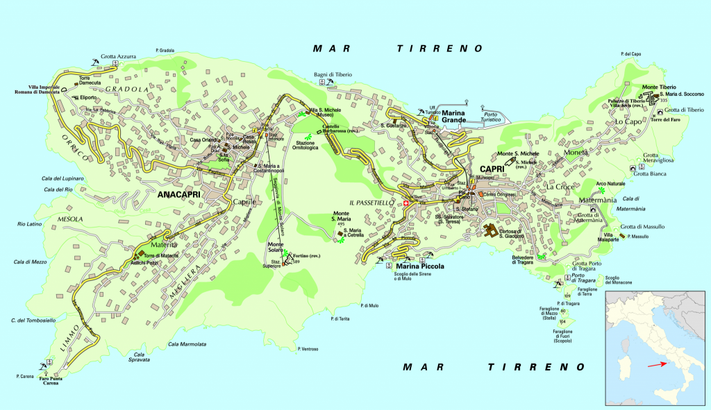 Mapa Capri