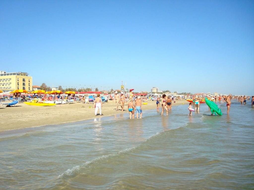 Pláž v Rimini