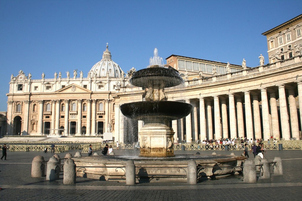 Vodotrysk s bazilikou svatého Petra