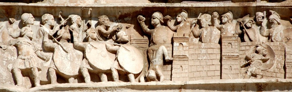 Detail vlysu na Konstantinově oblouku