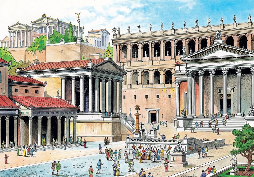 Jak možná vypadalo Forum Romanum ve starověkém Římě
