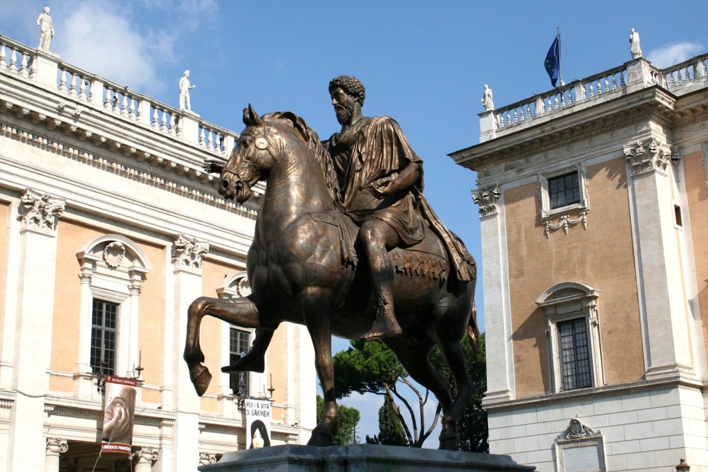 Jezdecká socha císaře Marka Aurelia