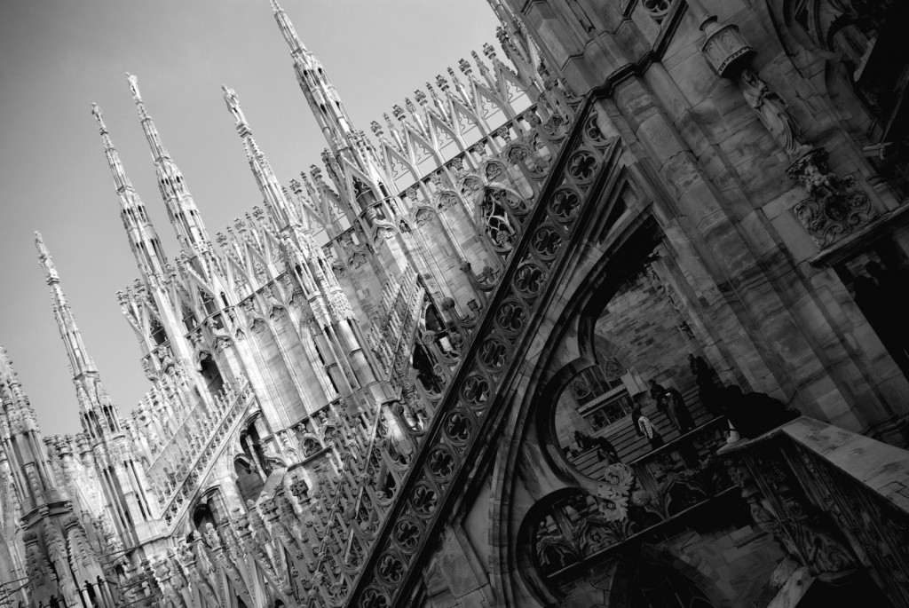 Na střeše Duomo di Milano