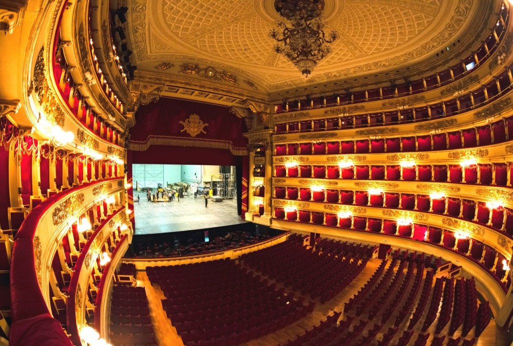 Interiér divadla La Scala