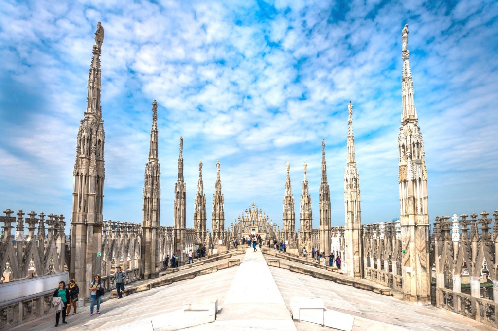 Střecha Milánského dómu (Duomo di Milano)
