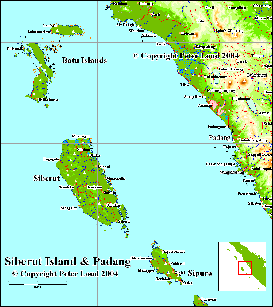 Mentavajské ostrovy - mapa