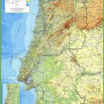Fyzická mapa Portugalska