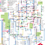 Mapa hromadné dopravy města Madrid