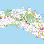 Mapa ostrova Menorca