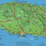 Mapa ostrova Terceira