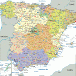Politická mapa Španělska