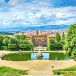 Palác Pitti v Giardino di Boboli