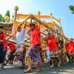 Kremační ceremoniál na Bali