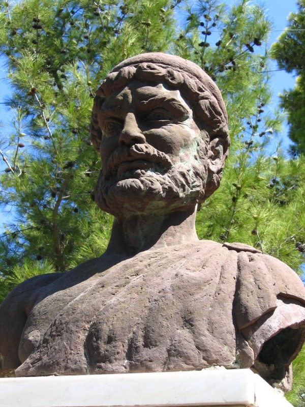 Odysseova socha ve Stavrosu